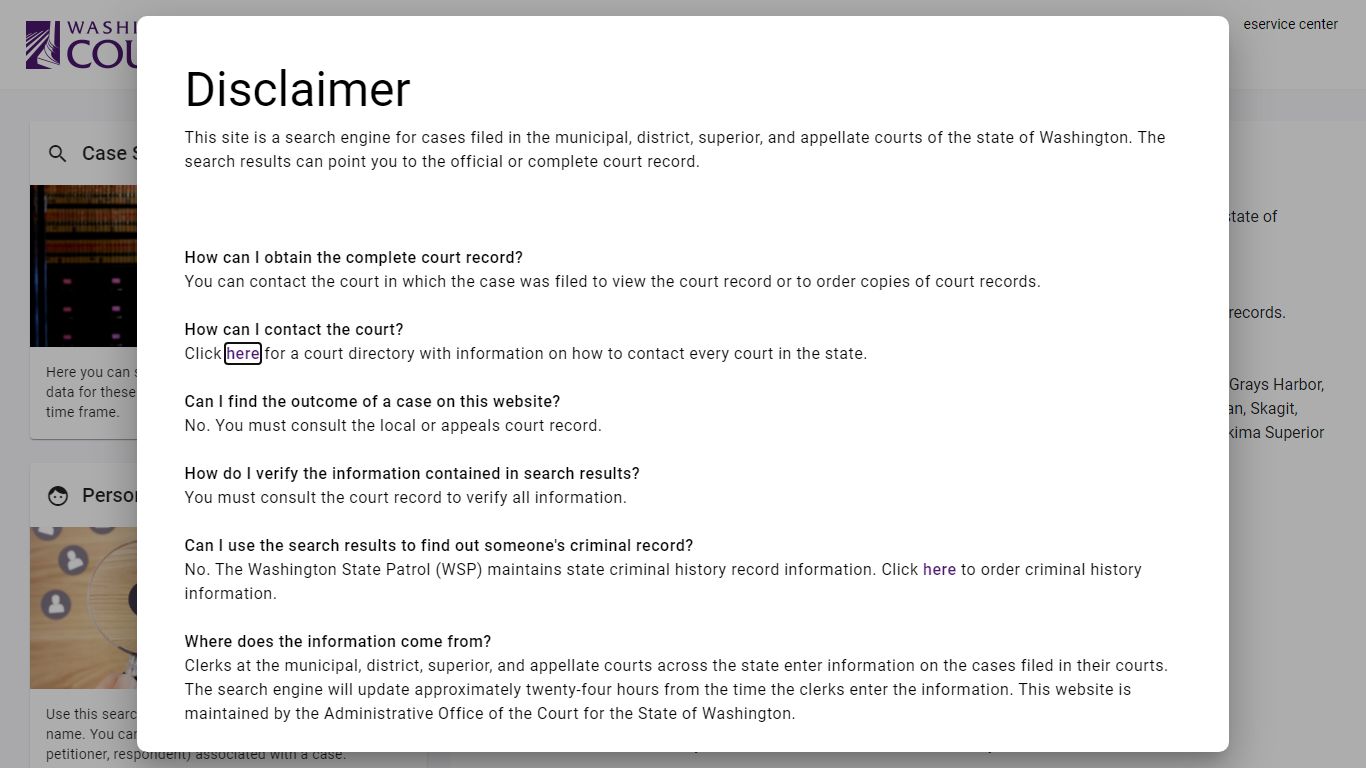 About Case Searching - dw.courts.wa.gov